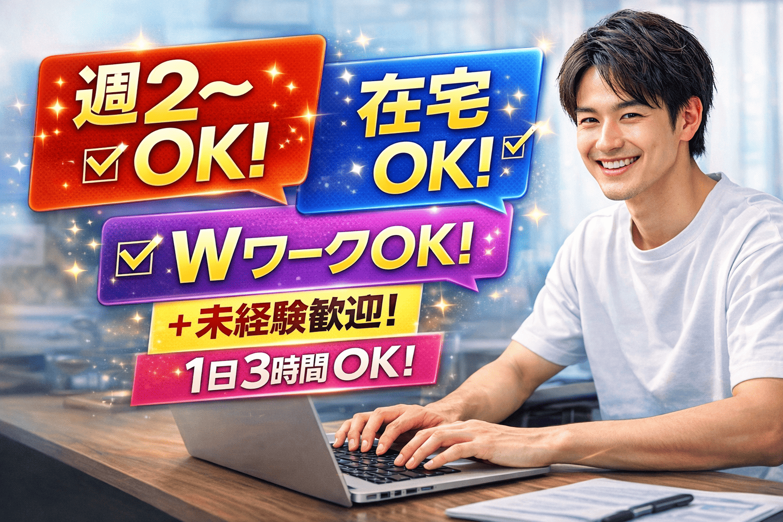 オフィスジョブのメールオペレーター／管理者／サイト運営の職場イメージ