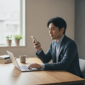 現代のキャリア形成：本業と副業を両立させる紳士の眼差し