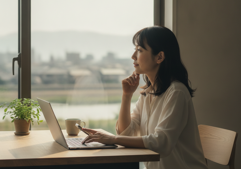 鴨川の風に誘われて、PCワークの未来を想う🖼️